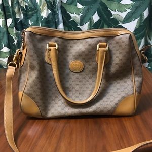 Vintage Gucci coated Canvas GG Monogram Handbag